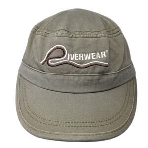 Riverwear Strapback Cadet Army Cap Brown One Size Embroidered Alternative